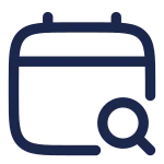 Calendar Search SVG Icon